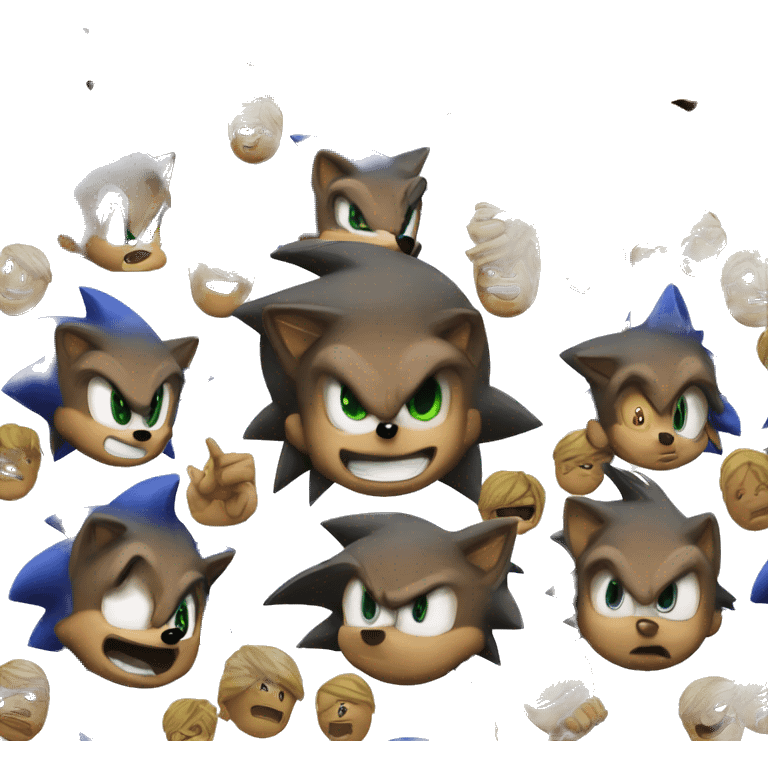 Sonic the hedgehog emoji chibi  emoji