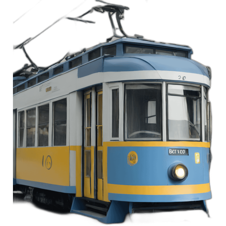 Zagreb blue tram emoji