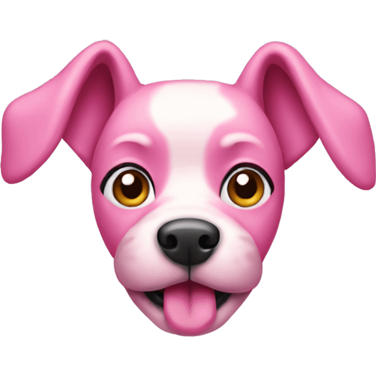 pink dog emoji