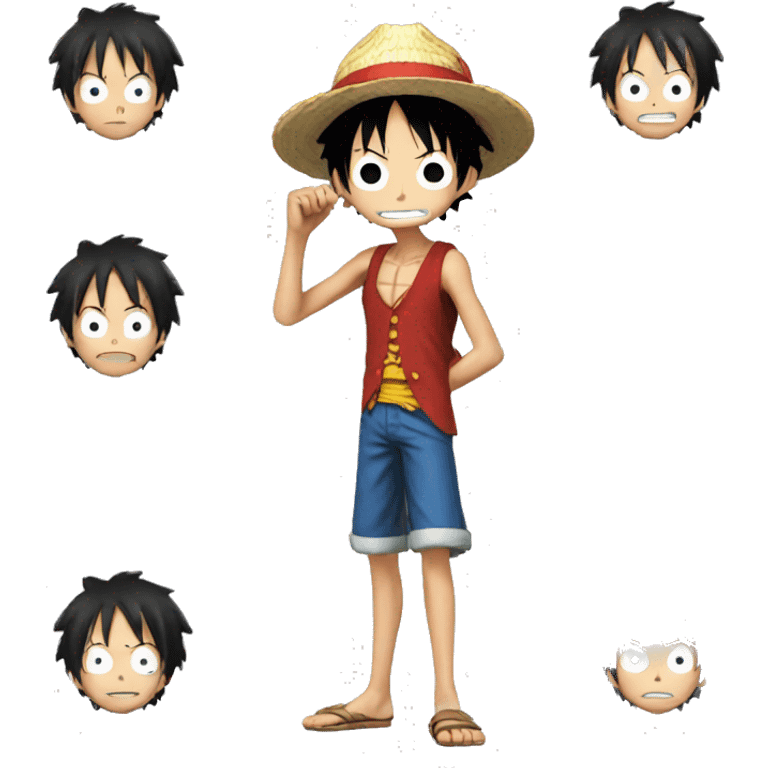 luffy from one piece emoji