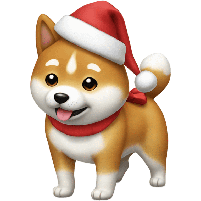 Shiba Santa emoji