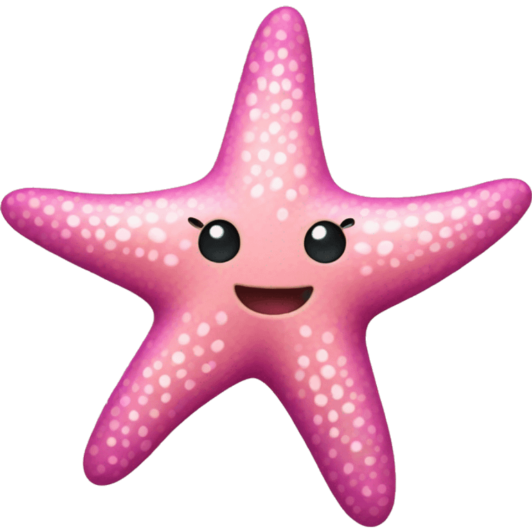 Pink starfish emoji