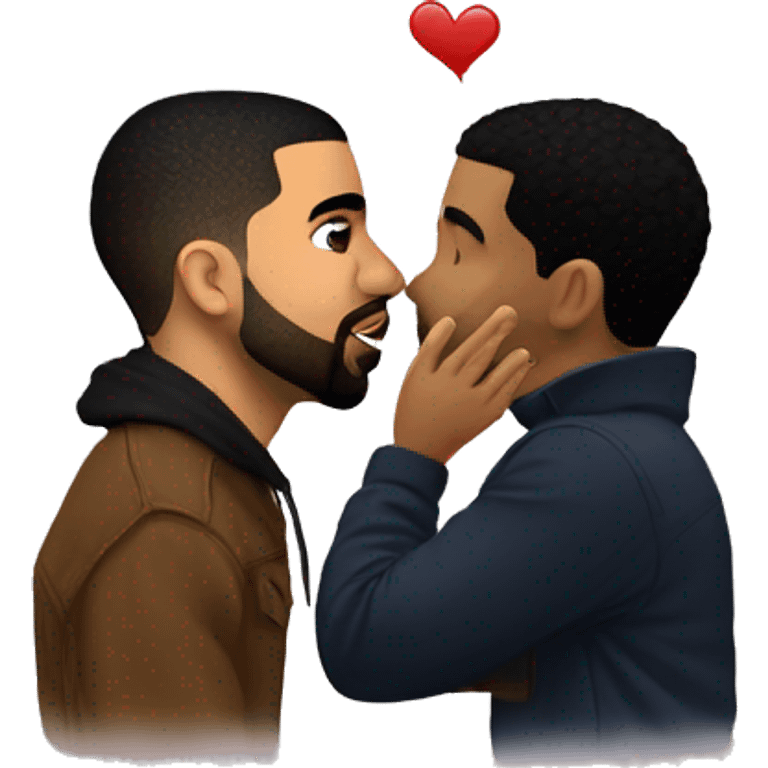 Drake kissing drake  emoji