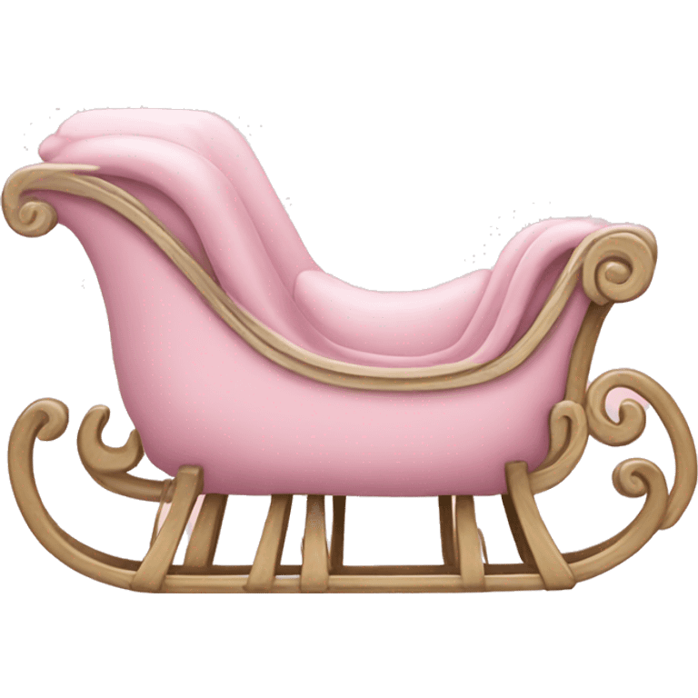 light pink sleigh emoji