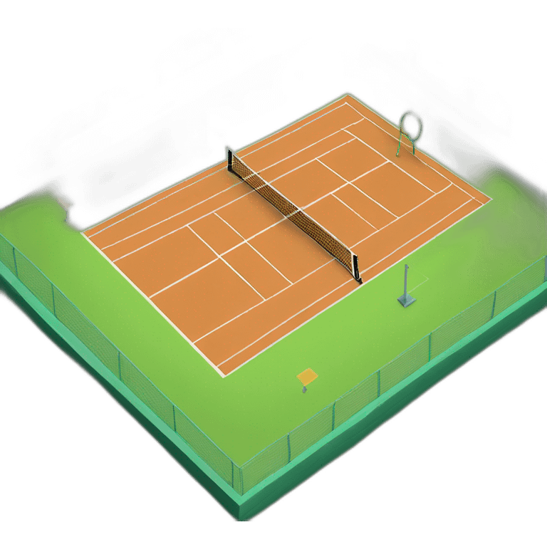 tennis court emoji