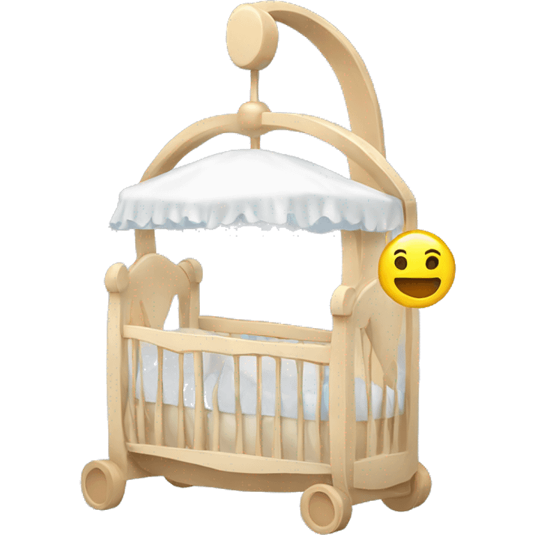 Baby crib mobile emoji