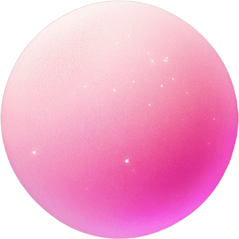 Pink ombre moon with glitter emoji