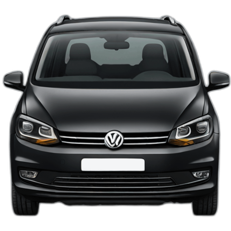 Black Volkswagen touran emoji