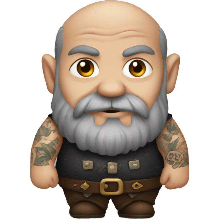 dwarf with tattoo emoji