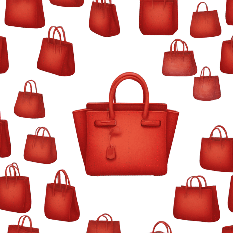 red birkin bag  emoji