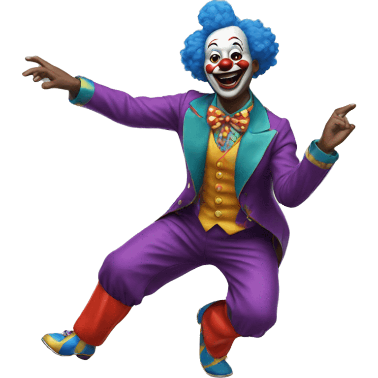 dancing clown emoji