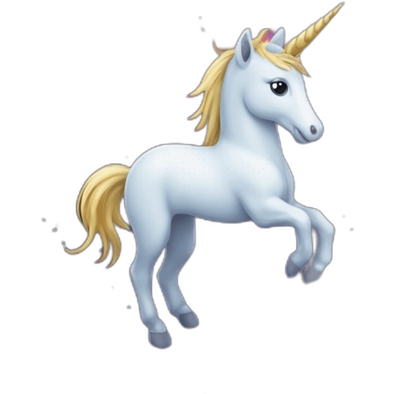 licorne dans l'espace emoji