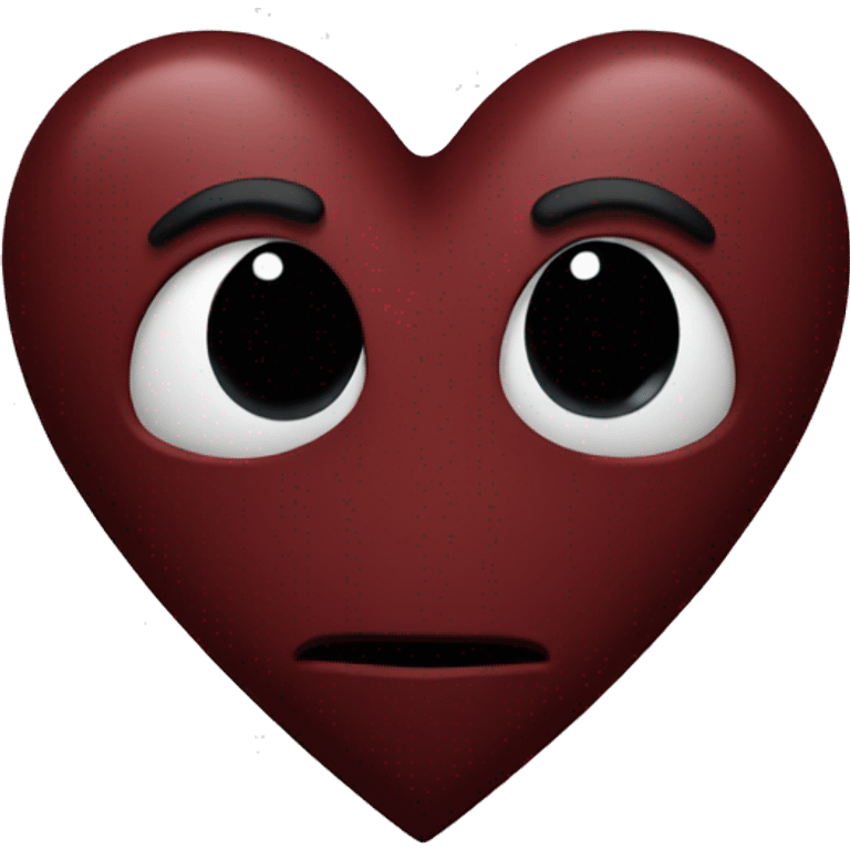 dark red heart emoji