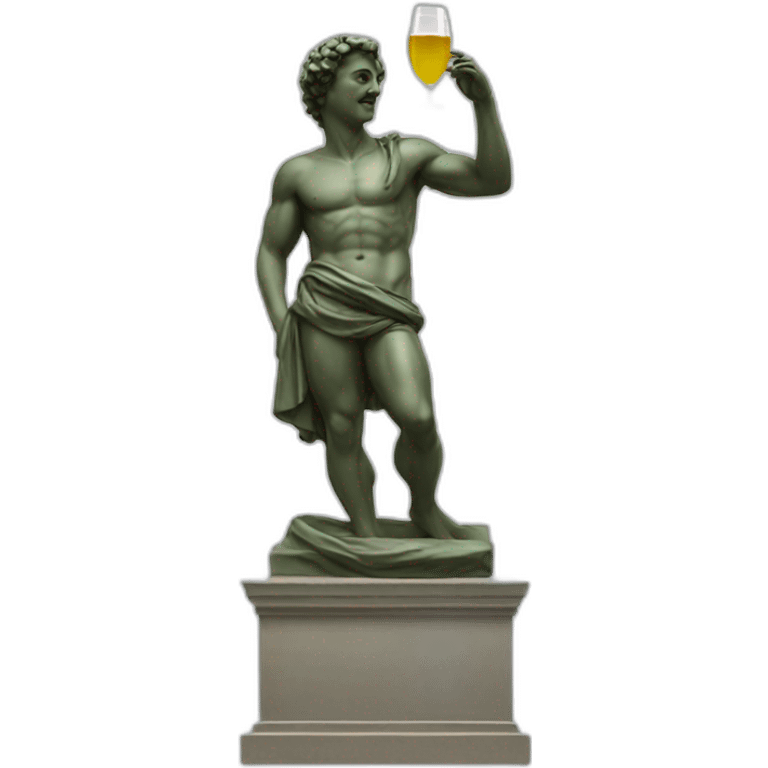 Italian statue partying emoji