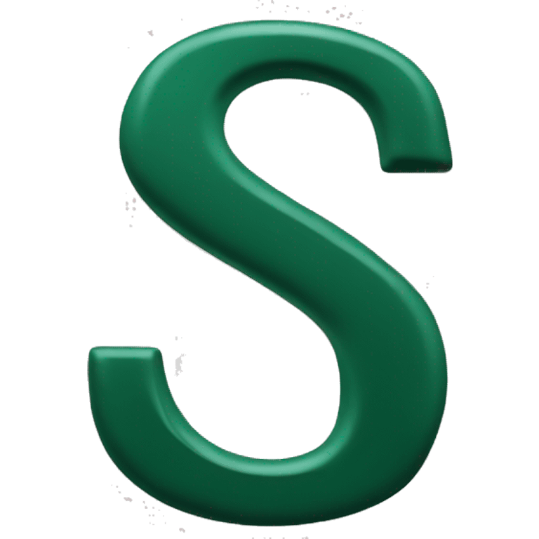 dark green UPPERCASE latin letter s emoji