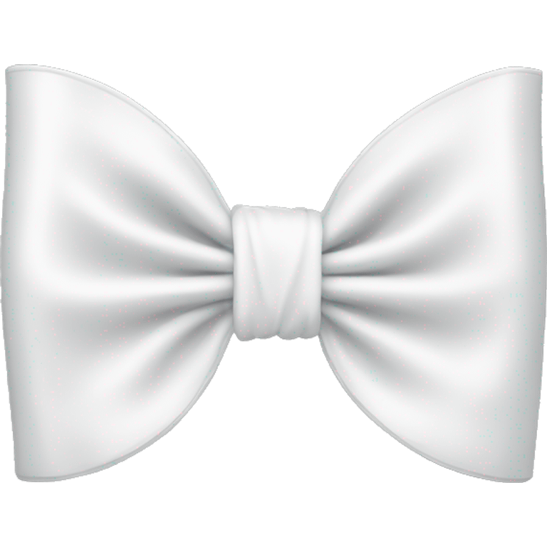 White bow on white bow emoji