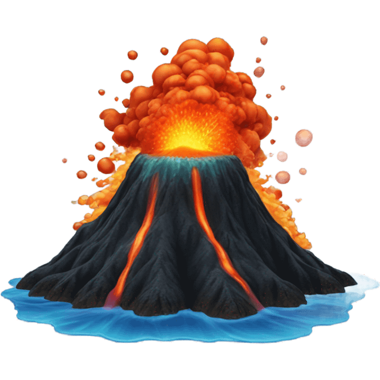 Underwater volcano  emoji