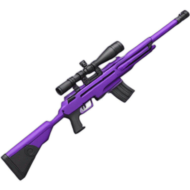 PURPLE sniper rifle emoji