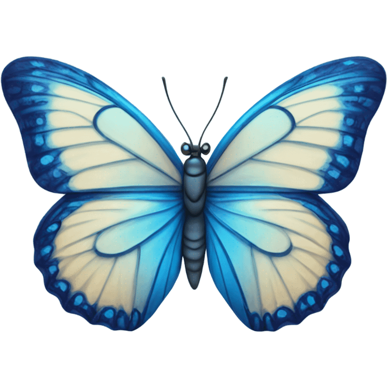 Blue butterfly  emoji