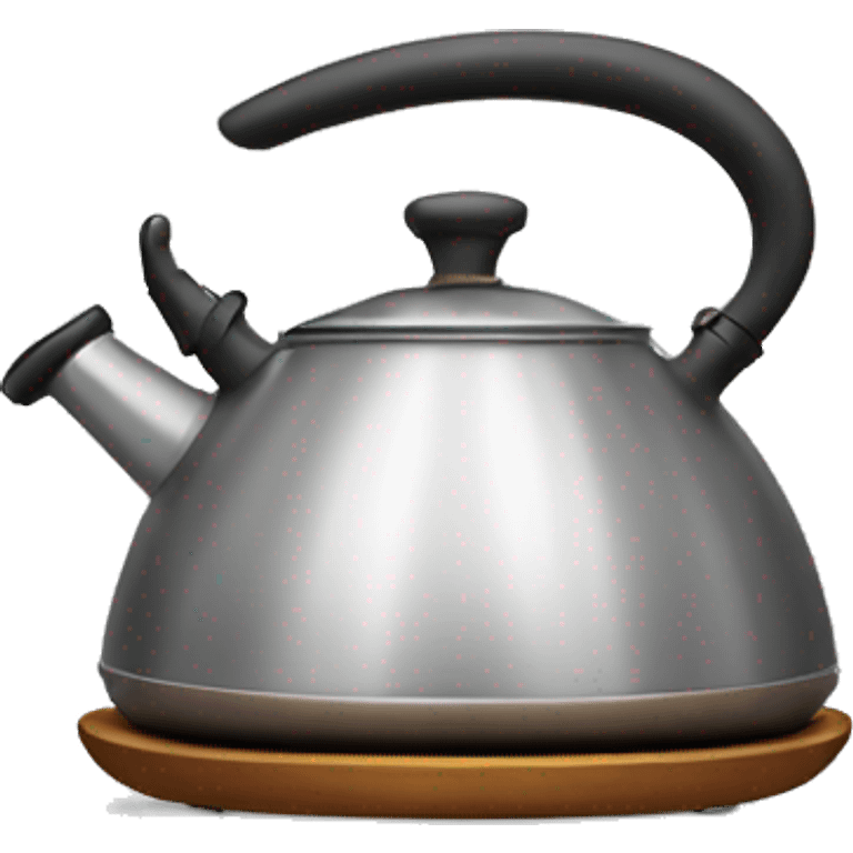 Kettle minimal with steam emoji