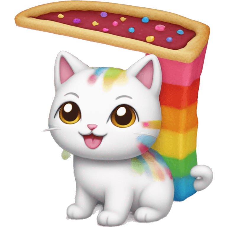 poptart kitty rainbow emoji