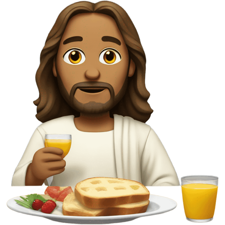 Jesus having brunch emoji