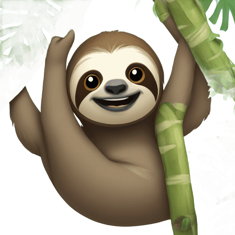 sloth in bali  emoji