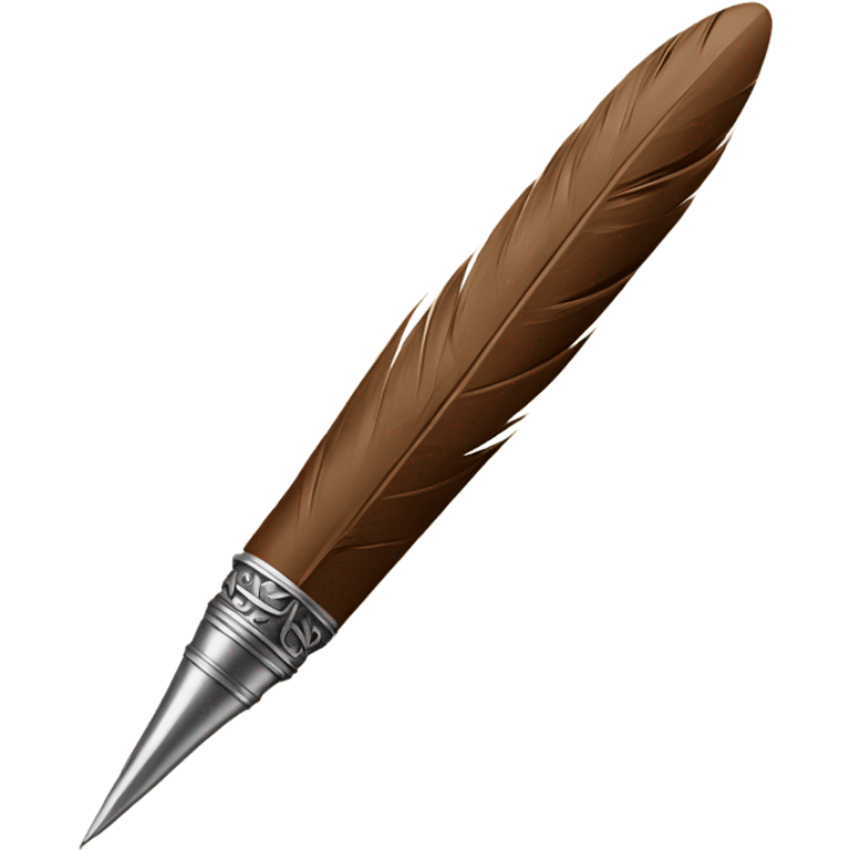 brown Quill pen emoji