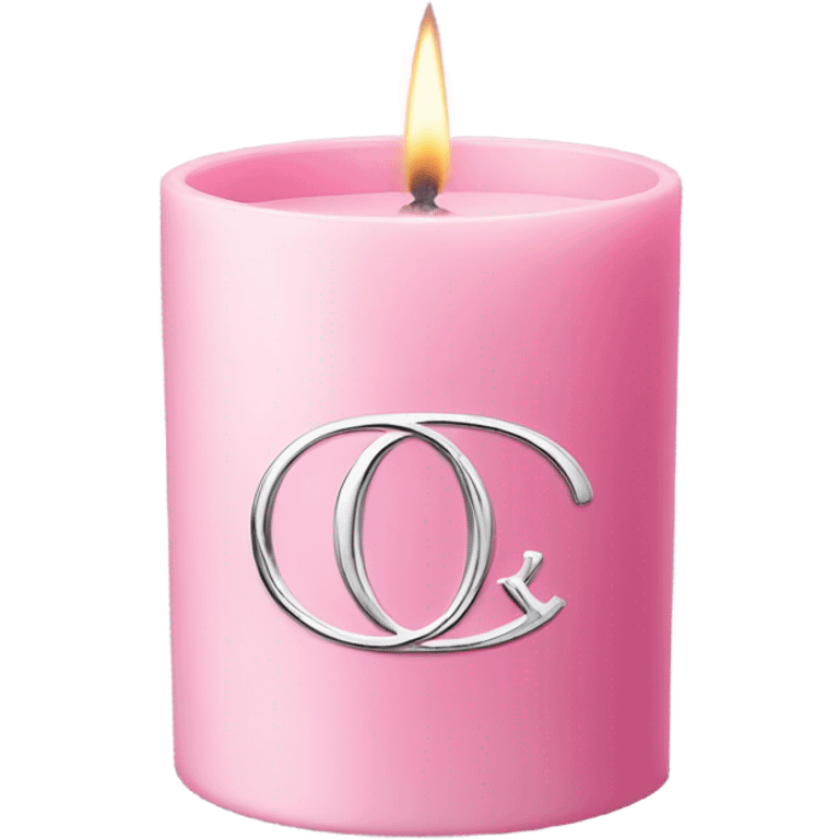 Pink dior candle emoji