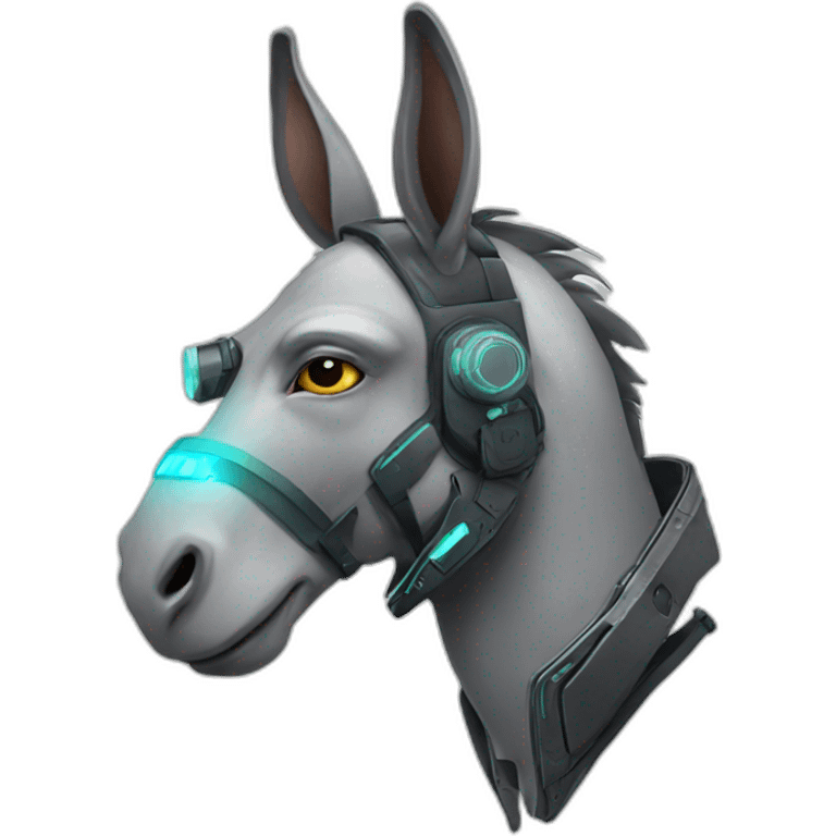 cyberpunk donkey emoji