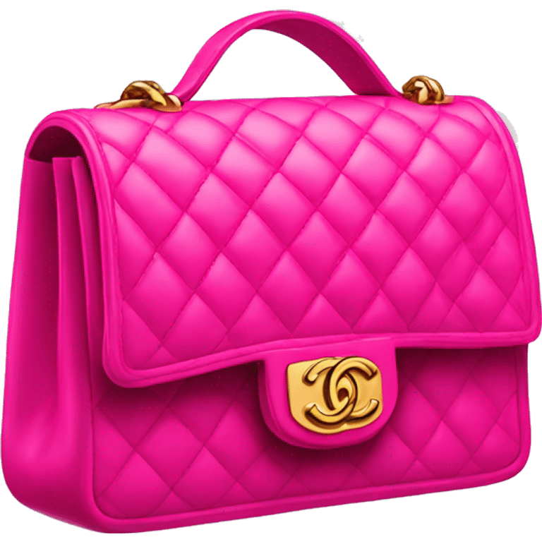 Hot pink Chanel bag emoji