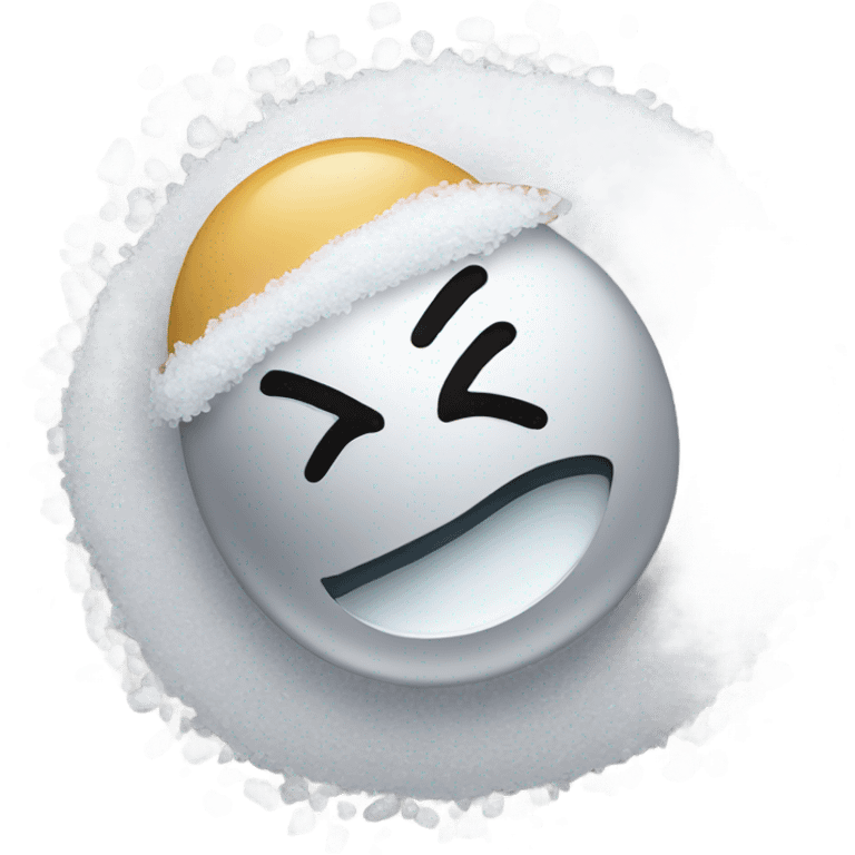 happy face with a pile of salt emoji