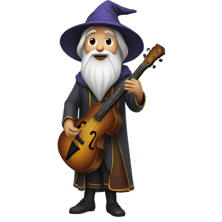 Wizard playing music emoji