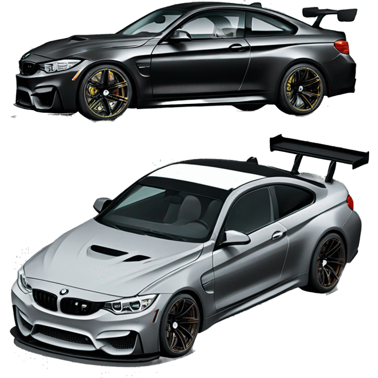 Bmw m4 full carbon with spoiler and drifting emoji