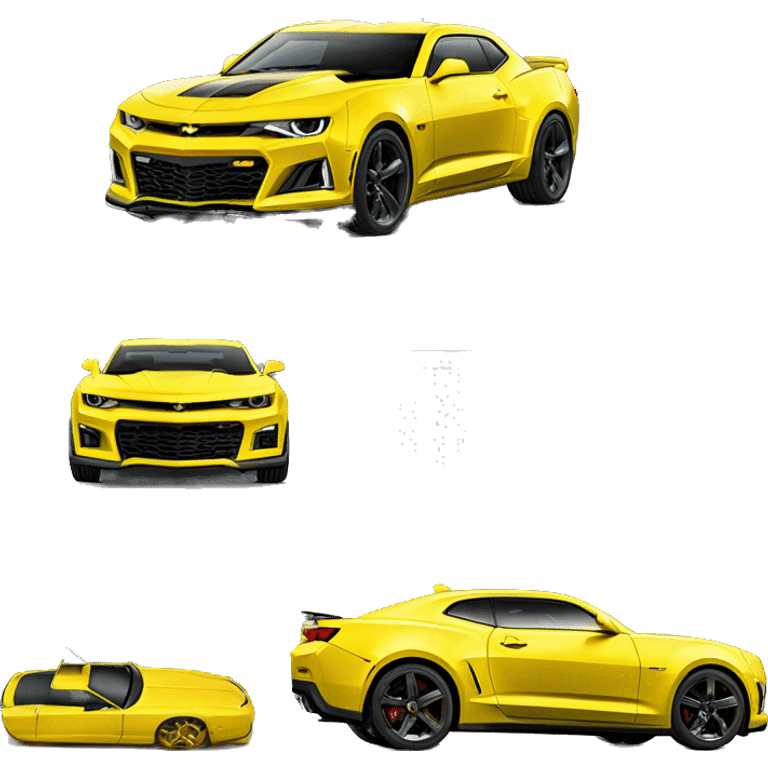 Chevrolet Camaro ZL1 Yellow emoji