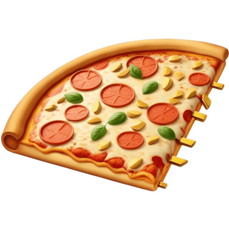 Pizza with gold bars emoji