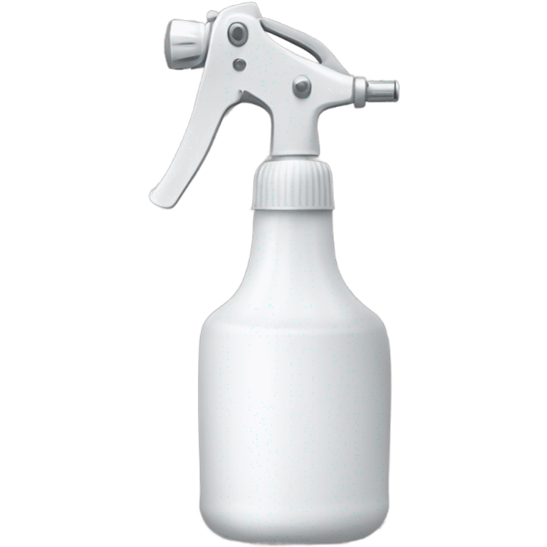 white hand sprayer with clear body emoji