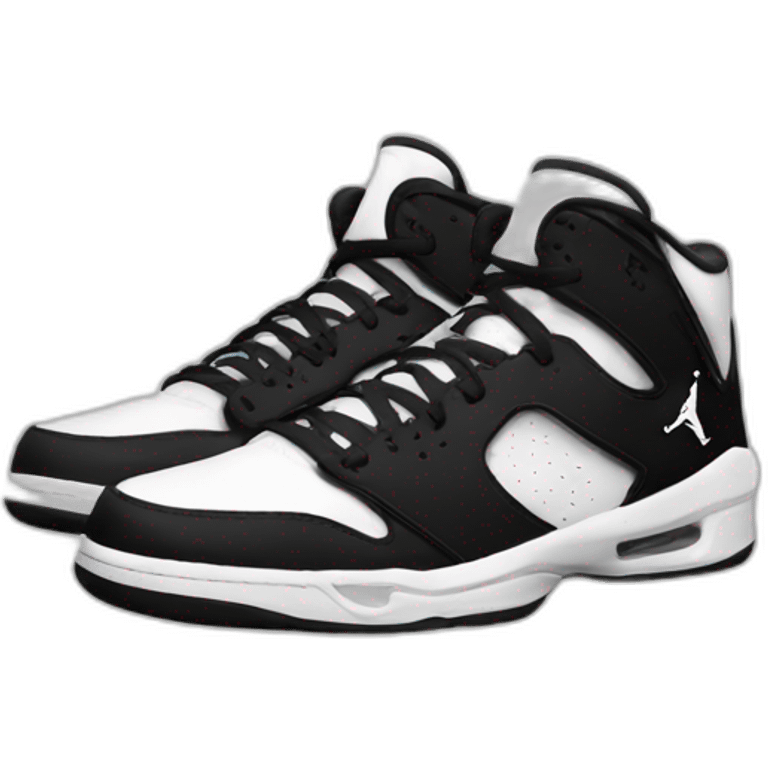 nike jordan black and white emoji