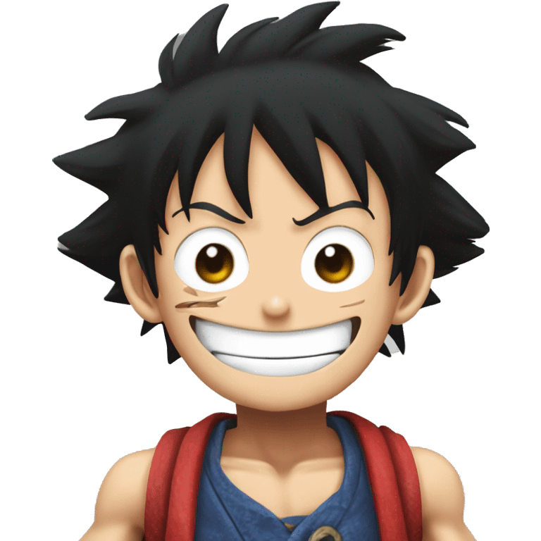 Monkey d luffy using gear 5 emoji