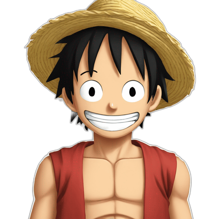 monkey d Luffy from one peice emoji