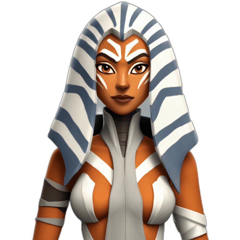 Sexy Ahsoka Tano (Portrait, front facing, Apple iOS 17 style) emoji