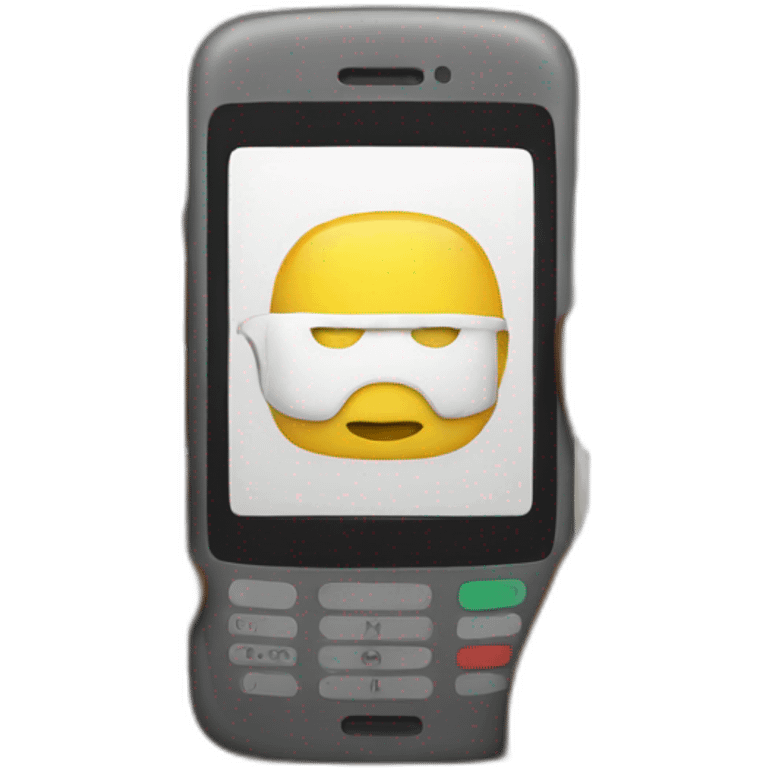 mobile in hand emoji