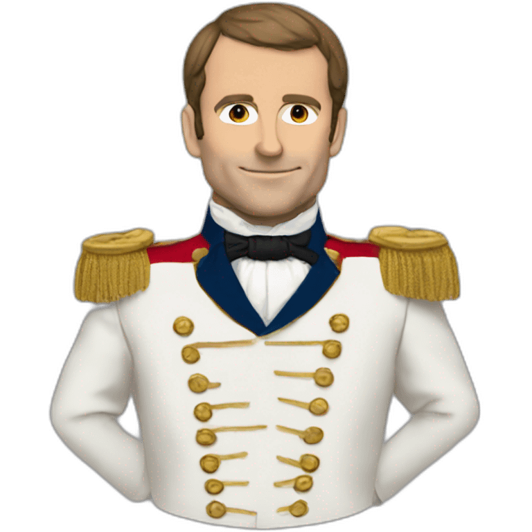 macron with napoleon suit emoji