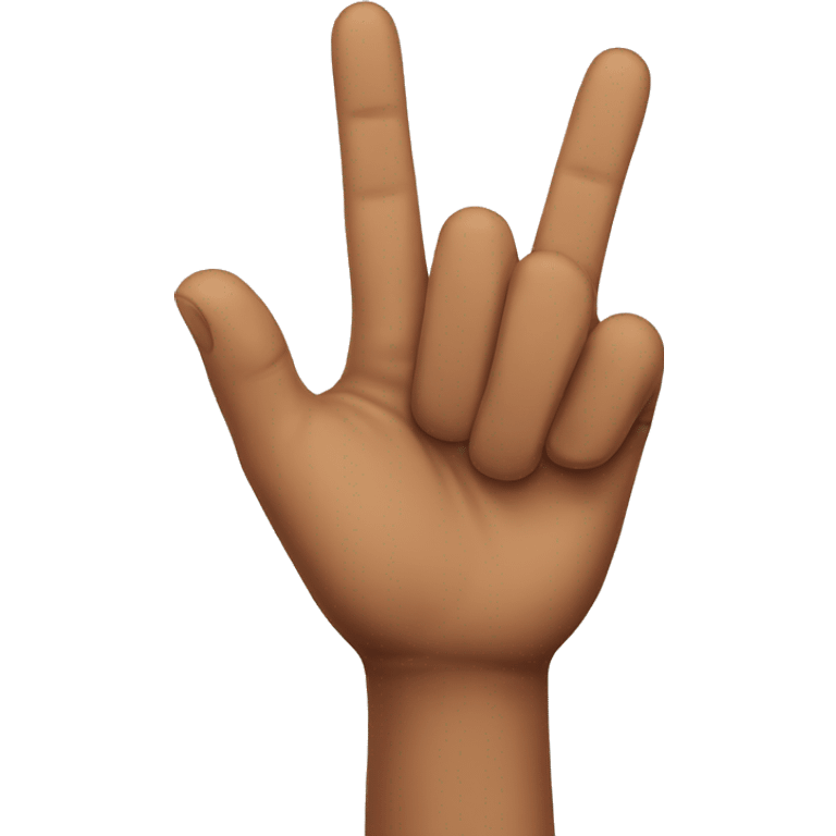 three fingers emoji