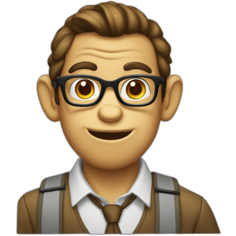 Nerd monke emoji