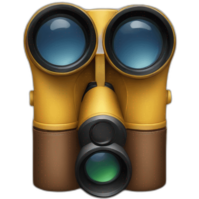 Emoji watching with binoculars emoji