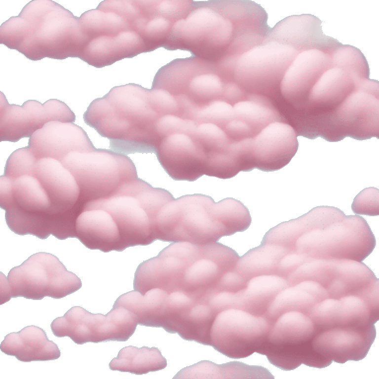 Cotton candy sky with clouds  emoji