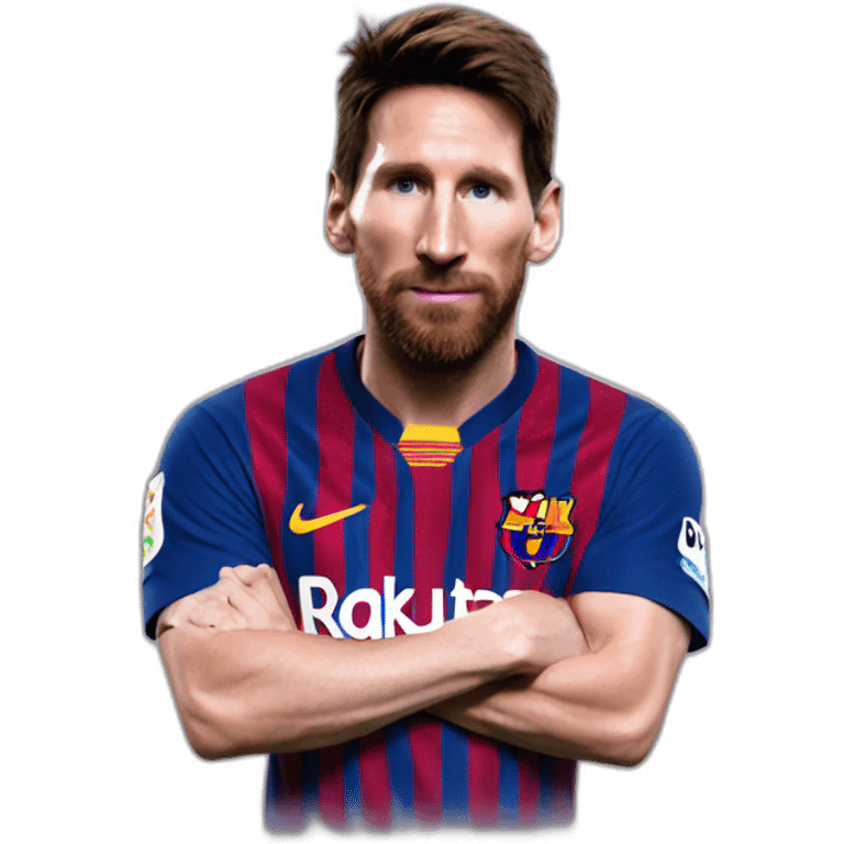 Messi con un Bate emoji