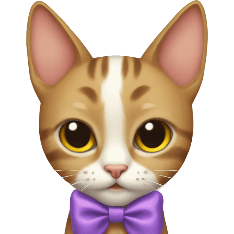 cat with bow  emoji