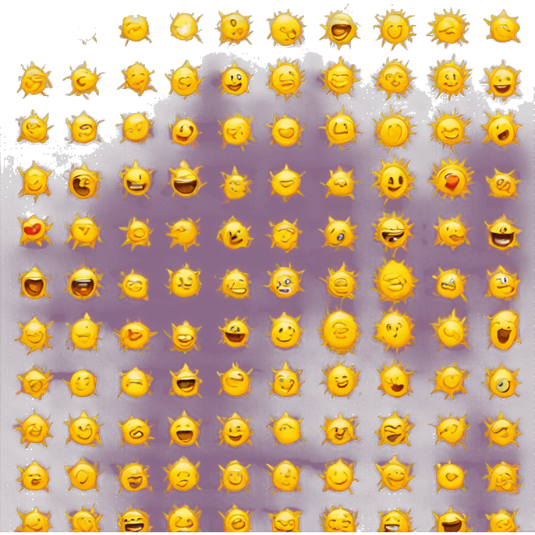 Sun in love emoji